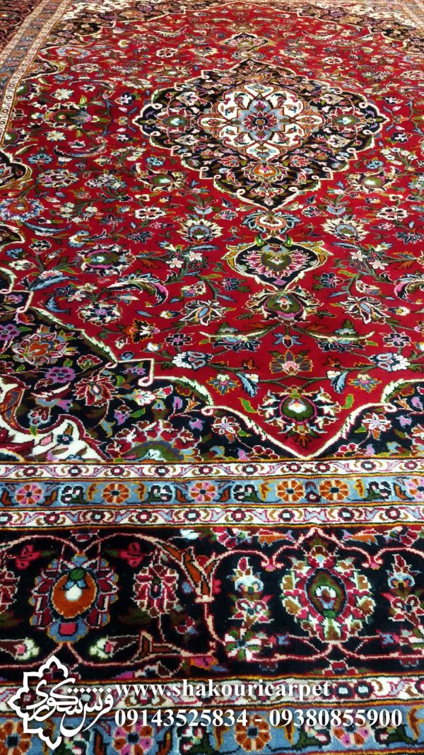 فرش دستباف 12 متری کاشان - کد 21 | گالری فرش شکوری