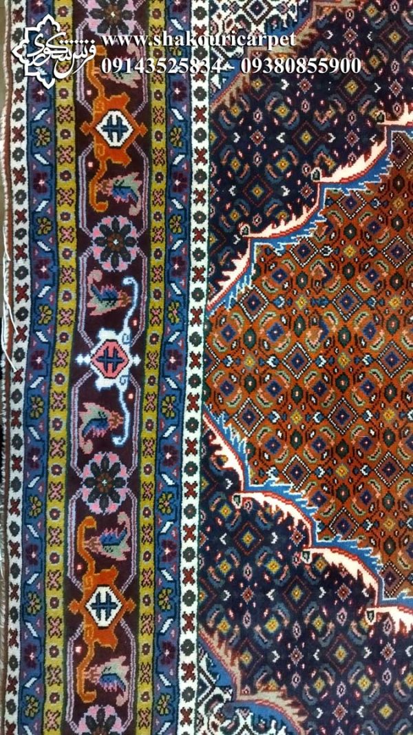 فرش دستباف 6 متری ریزماهی میراشرف بافت اردبیل - کد 23