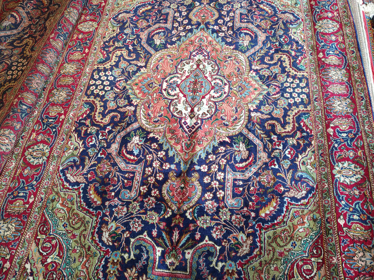 فرش دستبافت 6 متری مراغه نقشه اسلیم بافنده سلیمی – کد 13