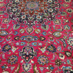 فرش دستبافت دوازده متری کاشمر مشهد رنگ زرشکی - کد 45